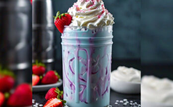 strawberry protein milkshake