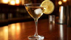 Create a image glass of Create a video Martini and Rossi
